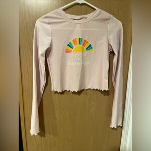 Art Class Rash Guard Crop Top- XL